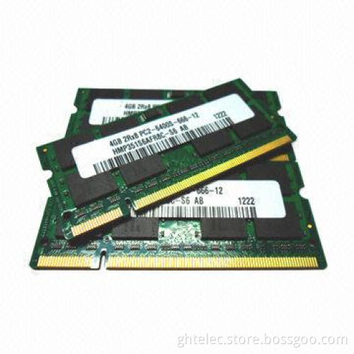 Low Density DDR2, 4GB 256MB x 8 200-pin RAM Memory for Laptop, ETT Original Chips/Tested Unbuffered